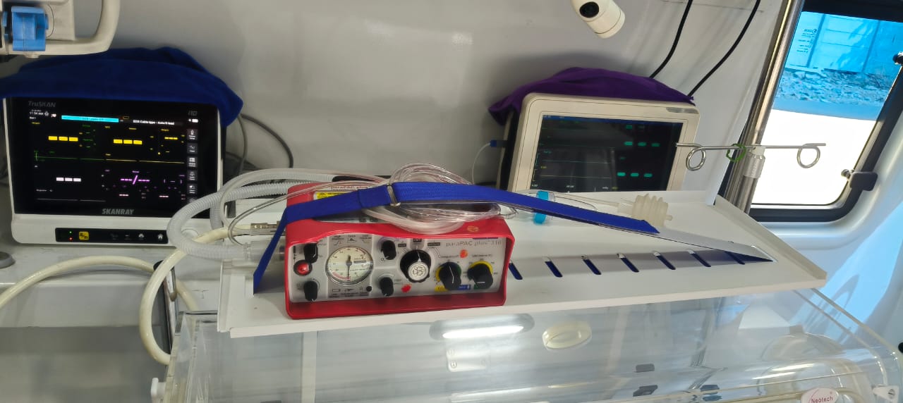 Ambulance ventilator equipment