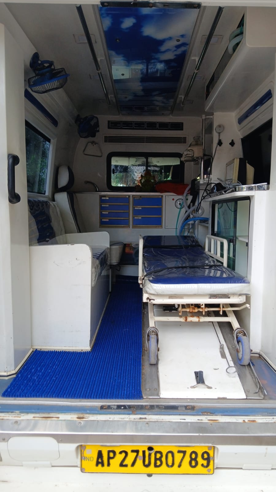 Jai Srimannarayana ambulance interior 1